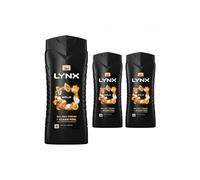 Lynx Men's Gold Refreshing Fragrance Shower Gel 'Body Wash', 3x 500ml Lynx Gold