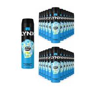 Lynx Men's Ice Chill Body Spray XL 48-Hour HD Fragrance Deodorant, 200ml, 24 Pack in Black Lynx Black