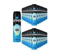 Lynx Men's Ice Chill Body Spray XL 48-Hour HD Fragrance Deodorant, 200ml, 36 Pack in Blue