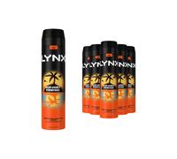 Lynx Sunset Fresh Aerosol Body Spray Men's Deodorant Spray with a mango & mandarin scent for long-lasting fragrance + 48-hour all-over freshness 6x 250 ml