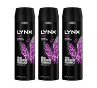 Lynx Mens XL 48-H High Definition Fragrance Excite Body Spray Deodorant 3 Pack, 200ml - Black - One Size