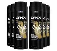Lynx Mens XL 48-H High Definition Fragrance Gold Body Spray Deodorant 6 Pack, 200ml - One Size