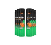 XXL 'Body Spray' Jungle Fresh Deodorant, 6x250ml Lynx Green One Size