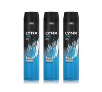3 Pack Lynx XXL 48H Fresh Deodorant Body Spray, Ice Chill,250ml