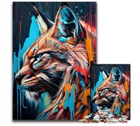 LYNX Panorama Set Left Jigsaw Puzzles 1000 Pieces for Adults cardboard Jigsaw Puzzles for Home Decor & Holiday Fun 26X38CM/10.23x14.96inch