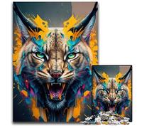 LYNX Panorama Set Middle Jigsaw Puzzles 1000 Pieces for Adults Challenging Puzzles Erfect for Home Decor Birthdays Holidays And Gifts 1000 PCS(38x26cm)