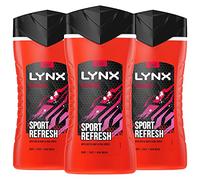 Lynx Recharge 12-H Refreshing Shower Gel Body Wash for Men, 6x225ml
