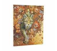 Paperblanks Softcover Journal Lynx Rising (Erica Williams Art) - Ultra Lined, Elastic Band Closure