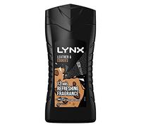 Lynx Leather Cookies 12-H Refreshing Fragrance Shower Gel Body Wash, 225ml - Brown
