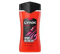 Lynx Recharge 12-H Refreshing Shower Gel Body Wash for Men, 3x225ml