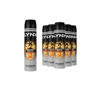 Lynx Sunset Fresh Anti-Perspirant Aerosol Men's Deodorant Spray with a mango & mandarin scent for 72 hour invisible sweat protection 6x 250 ml