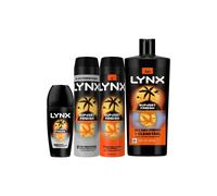 Lynx Sunset Fresh Bundle Spray, Antiperspirant, Bodywash & Rollon In Black Black