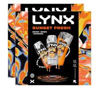 Lynx Sunset Fresh Men’s Grooming Gift Set - 2 Pack, Body Spray, Body Wash & Antiperspirant Deodorant, Long Lasting Freshness, Masculine Scent & Premium Gift for Him