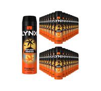 Lynx Sunset Fresh Men's Deodorant Body Spray 200ml, 36 Pack in Black