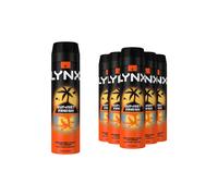 Lynx Sunset Fresh Men's 'Deodorant Body Spray', 200ml, 6 Pack in Black