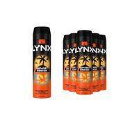 Lynx XL Sunset Fresh Deodorant for Men Multipack With Mango and Mandarin Scent Long Lasting Fragrance with 48 Hours All over Freshness Aluminium Free Body Spray 200 ml, 6 Pack