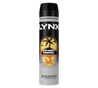 Lynx Sunset Fresh XXL Anti-Perspirant Aerosol Men's Deodorant Spray with a mango & mandarin scent for 72 hour invisible sweat protection 250 ml