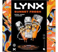 LYNX Sunset Fresh Gift Set body spray, body wash & antiperspirant trio perfect for any occasion 3 piece
