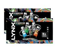 Lynx The Fragrance Squad Gift Set for Men Body Spray Deodorants, 2 Pack -Iconic Scents Including Africa, Black, Ice Chill, Jungle Fresh & Sunset - Long-Lasting Odour Protection