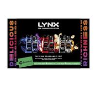 Lynx The Full Fragrance Edit Gift Set with three body spray and body wash duos includes 2 months of Spotify Premium* 6 piece