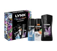 Lynx Trifecta Body Wash, Body Spray & Antiperspirant Deodorant Gift Set perfect gifts for him 3 piece