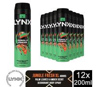 Lynx XL 48-Hour High Definition Fragrance Body Spray Deodorant, 12 Pack, 200ml