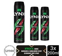 Lynx XL 48-Hour Odour Protection Body Spray Deodorant, 3 or 6 Pack, 200ml