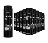 Lynx XL Black 48Hrs High Definition Frozen Pear & Cedarwood Scent Deodourant Bodyspray - 12 X 200ml
