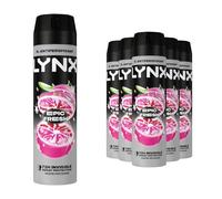 Lynx XL Epic Fresh Antiperspirant Deodorant Spray for Men 200ml Pack of 6 72H Sweat & Odour Protection Grapefruit & Tropical Pineapple Fragrance Lynx Antiperspirant Spray