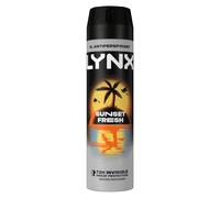 Lynx XL Sunset Fresh Antiperspirant Deodorant Spray for Men 200ml 72H Invisible Sweat Protection Mango & Mandarin Fragrance Lynx Antiperspirant Spray for Men Aerosol