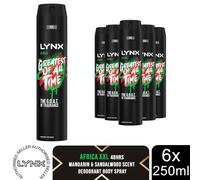 Lynx Limited Edition FIFA Africa Aerosol Body Spray men's deodorant with a mandarin & sandalwood scent for 48 hours of odour-busting freshness 250 ml
