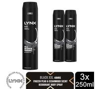 Lynx Black Aerosol Body Spray 250 ml