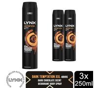Lynx XXL Dark Temptation 48-Hour High Definition Body Spray Deodorant, 6x250ml