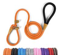lynxking Dog Leash Slip Rope Lead Leash Strong Heavy Duty Braided Rope No Pull Training Lead Leashes for Medium Large and Small Dogs