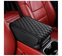 LYNYQ Car Armrest Pad for Chrysler Crossfire Crossfire Roadster Lancer Ypsilon, Waterproof Center Console Cushion Pad Cover Armrest Storage Box Mat Protection Interior Accessories,A-Black
