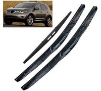 LYNYQ Car Windscreen Wiper Blades Set for Nissan Murano Z50 2004-2008 26in+18in+14in, Car Front Rear Wiper Blade Window Brushes Wiper Replacement Accessories,L-A/Lhd