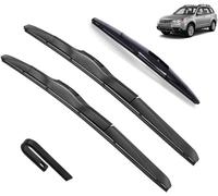 LYNYQ Car Windscreen Wiper Blades Set for Subaru Forester SH 2008-2013 24in+18in+14in, Car Front Rear Wiper Blade Window Brushes Wiper Replacement Accessories,L-A/Lhd