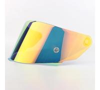 LYNYQ Motorcycle Helmet Visor for kytTT Course, Replacement Helmet Shield Visor Anti UV Protection Full Face Shield Accessories,normal-C Golden Red