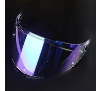 LYNYQ Motorcycle Helmet Visor for MT V-28 Thunder4, Replacement Helmet Shield Visor Anti UV Protection Full Face Shield Accessories,normal-F Aurora Blue