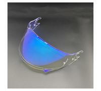 LYNYQ Motorcycle Helmet Visor for Shark Spartan/Skwal 1/2 / D-Skwal, Replacement Helmet Shield Visor Anti UV Protection Full Face Shield Accessories,normal-E Aurora Blue