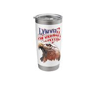 Lynyrd Skynyrd Americana Eagle Free Bird Retro Rock US Flag Stainless Steel Insulated Tumbler