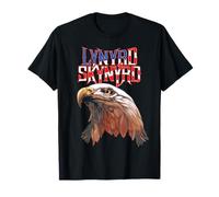 Lynyrd Skynyrd Americana Eagle Free Bird Retro Rock US Flag T-Shirt