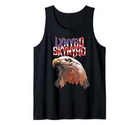 Lynyrd Skynyrd Americana Eagle Free Bird Retro Rock US Flag Tank Top