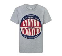 Lynyrd Skynyrd Boy's Short Sleeved T-Shirt | Boys Grey | Official Merch | Size: 3-4 Years Lynyrd Skynyrd Grey 3-4 Years