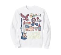 Lynyrd Skynyrd Collage Sweet Home Alabama US Flag Biker Band Sweatshirt
