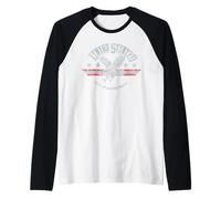 Lynyrd Skynyrd Dyin Breed Logo US Flag 70s Vintage Band Rock Raglan Baseball Tee