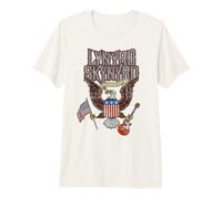 Lynyrd Skynyrd Eagle Guitar US Flag Classic Rock Biker Retro Premium T-Shirt