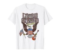Lynyrd Skynyrd Eagle Guitar US Flag Classic Rock Biker Retro T-Shirt