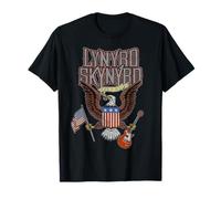 Lynyrd Skynyrd Eagle Guitar US Flag Classic Rock Retro Biker T-Shirt