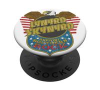 Lynyrd Skynyrd Eagle Support Badge US Flag 70s Rock Southern PopSockets Adhesive PopGrip